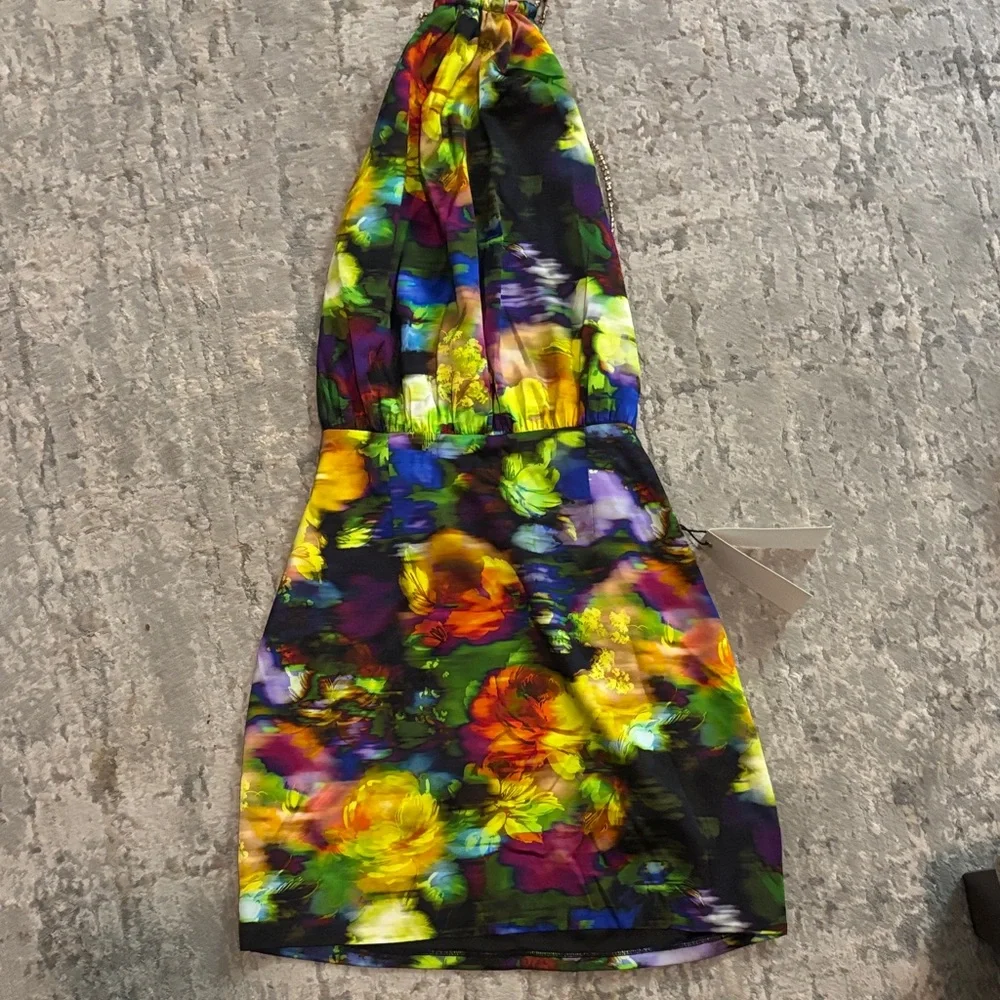Retrofete Multicolor Halter Mini Dress READ DESCRIPTION MINOR FLAW - Picture 7 of 7